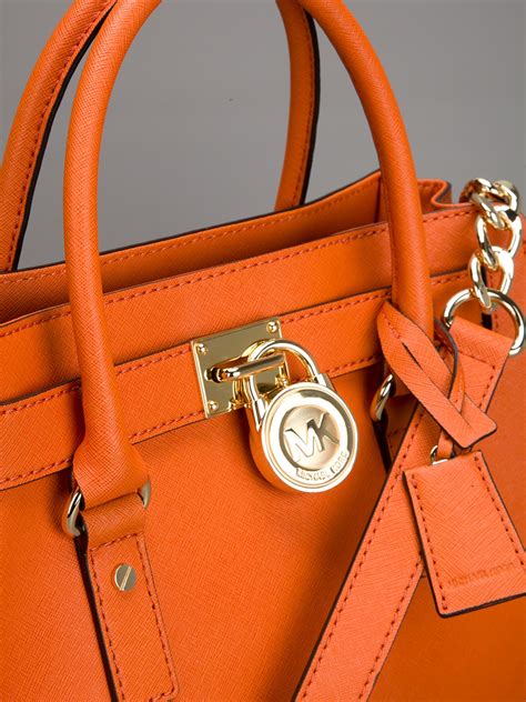 michael kors caramel handbag|michael kors orange tote.